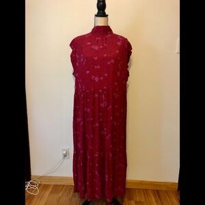 Free Assembly tiered maxi dress size L